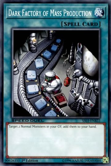 Dark Factory of Mass Production (SS03-ENB22) [Speed Duel Decks: Ultimate Predators]