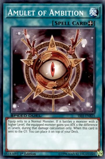 Amulet of Ambition (SS03-ENB23) [Speed Duel Decks: Ultimate Predators]