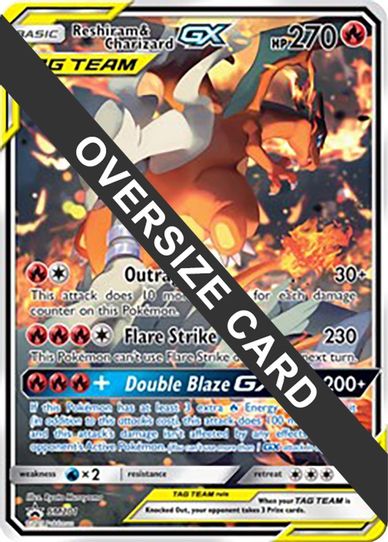 Reshiram & Charizard GX 201 (SM Black Star Promo) (SM201) [First Partner Pack Jumbo Cards]