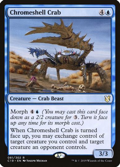 Chromeshell Crab (81) [Commander 2019]
