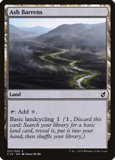 Ash Barrens (227) [Commander 2019]