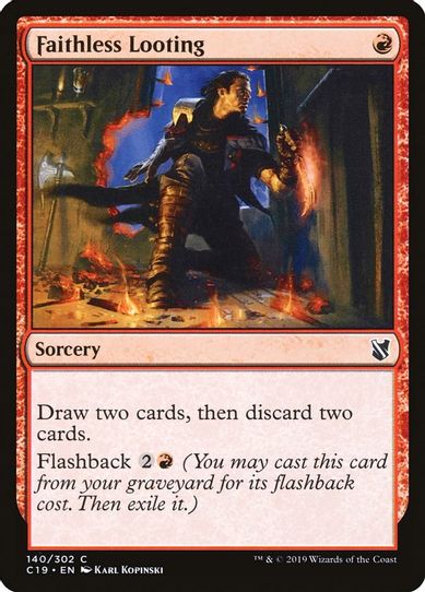 Faithless Looting (140) [Commander 2019]