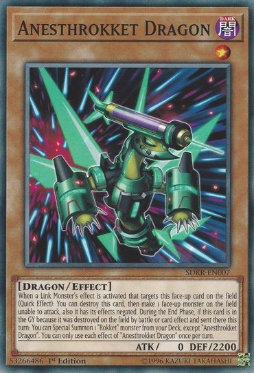 Anesthrokket Dragon (SDRR-EN007) [Structure Deck: Rokket Revolt]