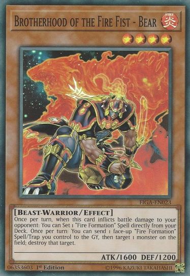 Brotherhood of the Fire Fist - Bear (FIGA-EN023) [Fists of the Gadgets]