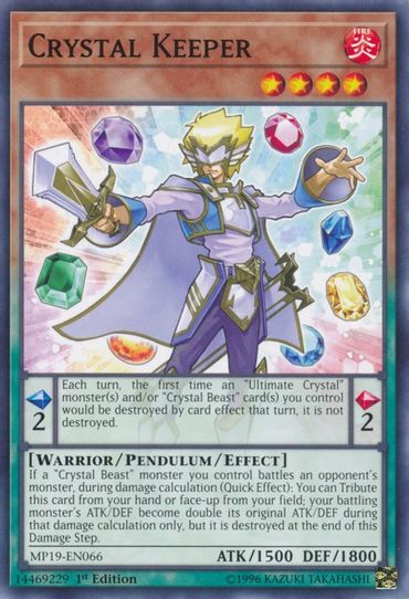 Crystal Keeper (MP19-EN066) [2019 Gold Sarcophagus Tin Mega Pack]