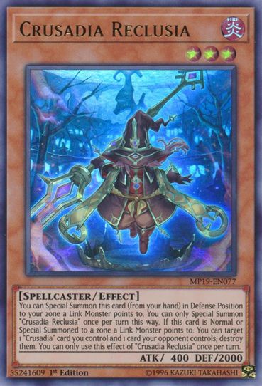 Crusadia Reclusia (MP19-EN077) [2019 Gold Sarcophagus Tin Mega Pack]