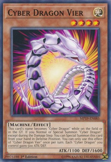 Cyber Dragon Vier (MP19-EN085) [2019 Gold Sarcophagus Tin Mega Pack]