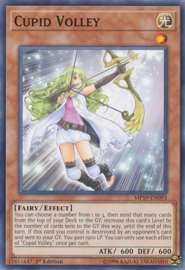 Cupid Volley (MP19-EN093) [2019 Gold Sarcophagus Tin Mega Pack]