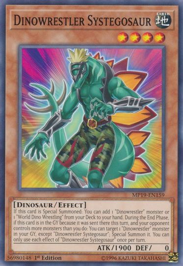 Dinowrestler Systegosaur (MP19-EN159) [2019 Gold Sarcophagus Tin Mega Pack]
