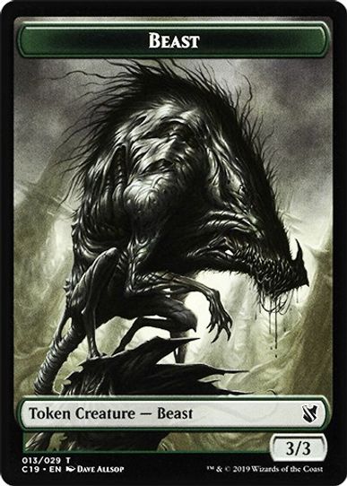 Beast // Wurm Double-sided Token [Commander 2019]