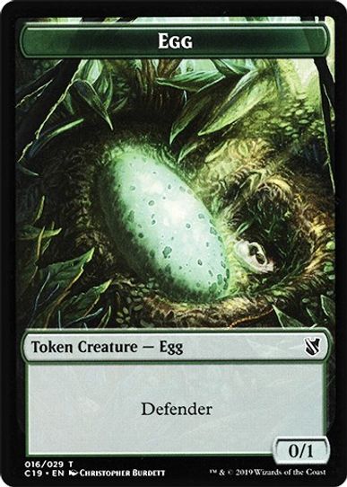 Centaur // Egg Double-sided Token [Commander 2019]