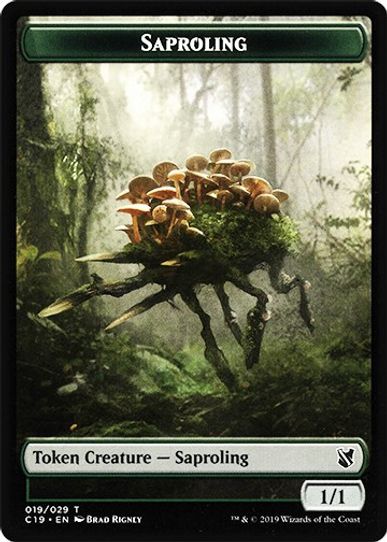 Saproling // Manifest Double-sided Token [Commander 2019]