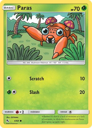 Paras (4/68/68) [Sun & Moon: Hidden Fates]