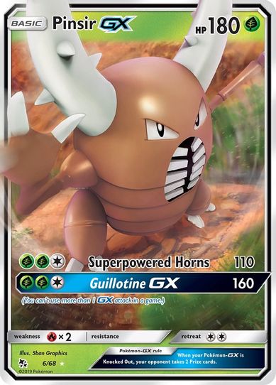 Pinsir GX (6/68/68) [Sun & Moon: Hidden Fates]