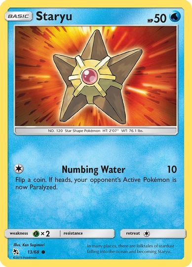 Staryu (13/68/68) [Sun & Moon: Hidden Fates]