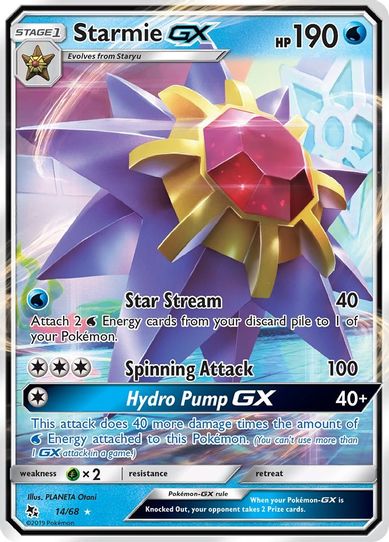 Starmie GX (14/68/68) [Sun & Moon: Hidden Fates]