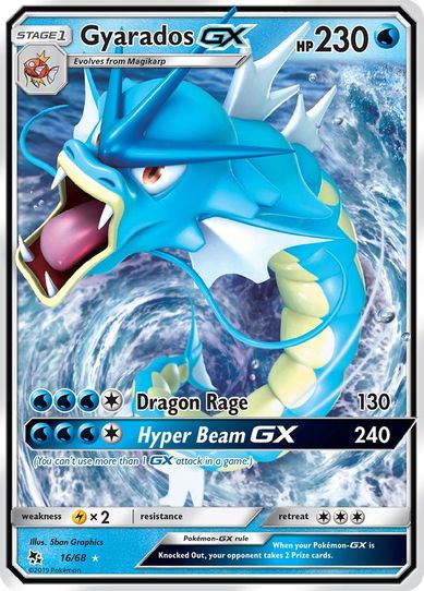 Gyarados GX (16/68/68) [Sun & Moon: Hidden Fates]