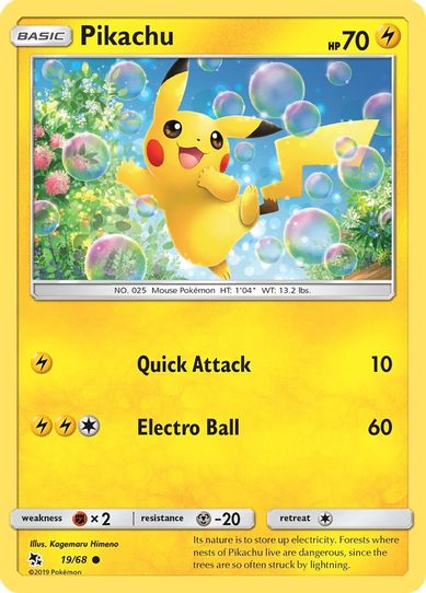 Pikachu (19/68/68) [Sun & Moon: Hidden Fates]