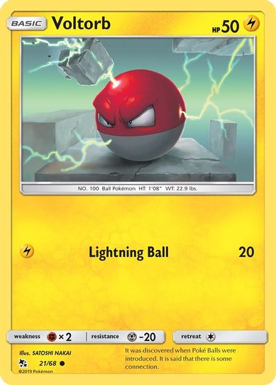 Voltorb (21/68/68) [Sun & Moon: Hidden Fates]