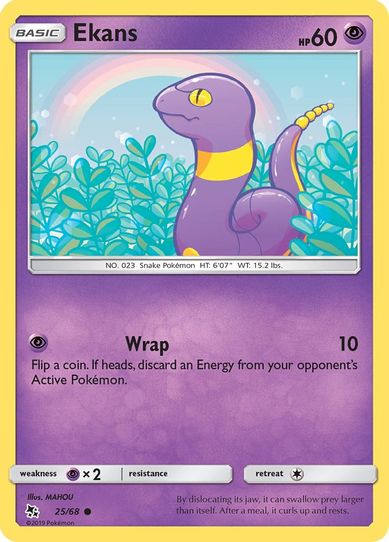 Ekans (25/68/68) [Sun & Moon: Hidden Fates]