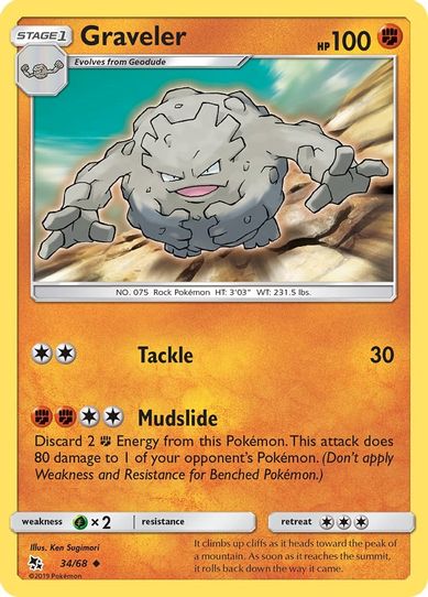 Graveler (34/68/68) [Sun & Moon: Hidden Fates]