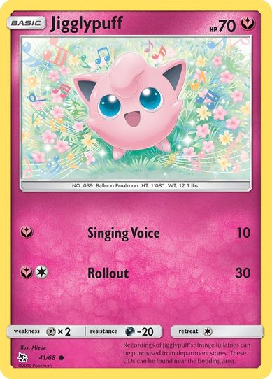 Jigglypuff (41/68/68) [Sun & Moon: Hidden Fates]