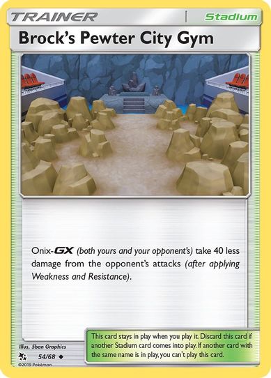 Brock's Pewter City Gym (54/68/68) [Sun & Moon: Hidden Fates]