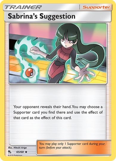 Sabrina's Suggestion (65/68/68) [Sun & Moon: Hidden Fates]