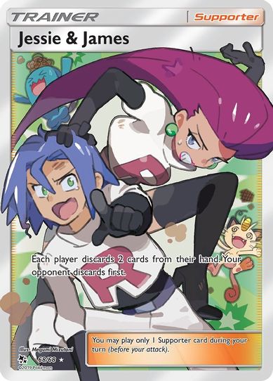 Jessie & James (Full Art) (68/68/68) [Sun & Moon: Hidden Fates]