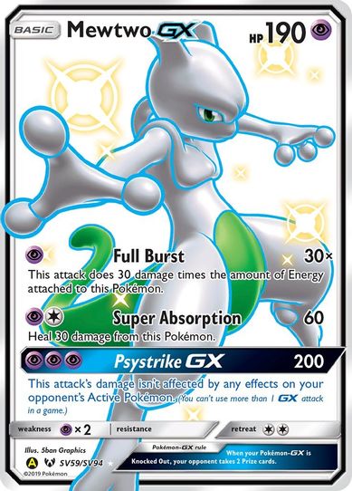 Mewtwo GX (SV59/SV94) [Hidden Fates: Shiny Vault]