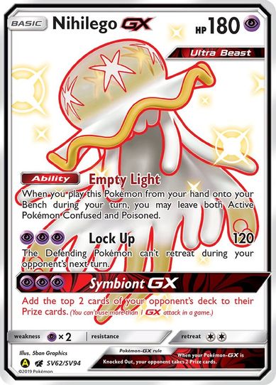 Nihilego GX (SV62/SV94) [Hidden Fates: Shiny Vault]