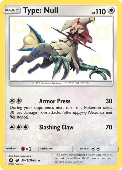 Type: Null (SV45/SV94) [Hidden Fates: Shiny Vault] – Pokemon Plug