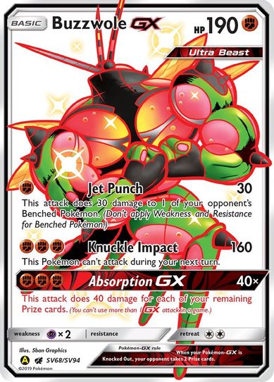 Buzzwole GX (SV68/SV94) [Hidden Fates: Shiny Vault]