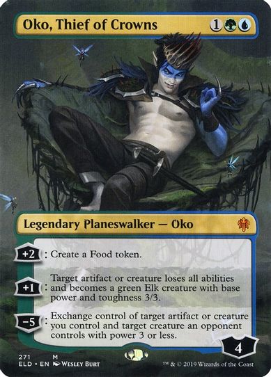Oko, Thief of Crowns (Borderless) (271) [Throne of Eldraine]