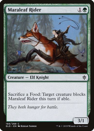 Maraleaf Rider (166) [Throne of Eldraine]