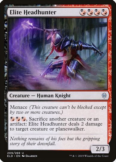 Elite Headhunter (209) [Throne of Eldraine]