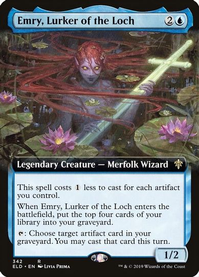 Emry, Lurker of the Loch (Extended Art) (342) [Throne of Eldraine]