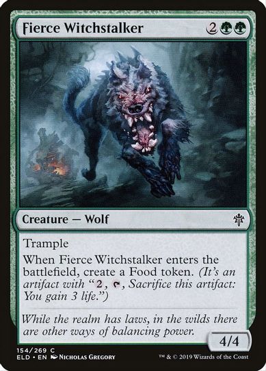 Fierce Witchstalker (154) [Throne of Eldraine]