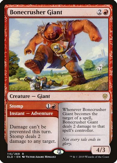 Bonecrusher Giant (115) [Throne of Eldraine]
