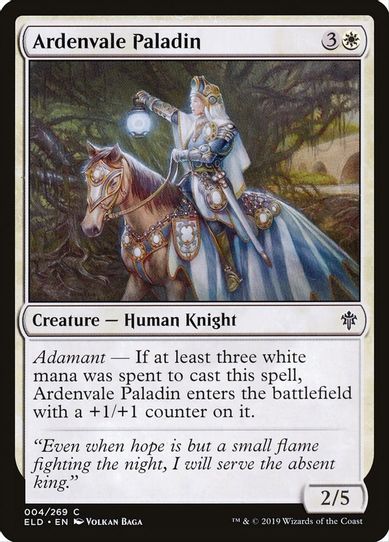 Ardenvale Paladin (4) [Throne of Eldraine]