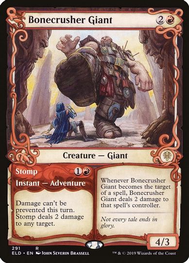Bonecrusher Giant (Showcase) (291) [Throne of Eldraine]