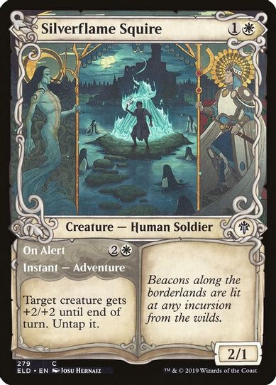 Silverflame Squire (Showcase) (279) [Throne of Eldraine]