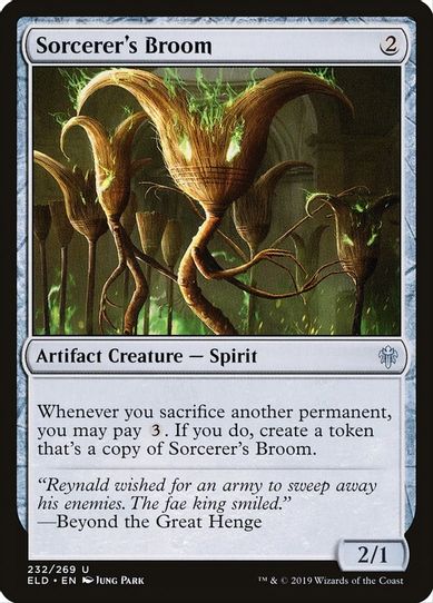 Sorcerer's Broom (232) [Throne of Eldraine]