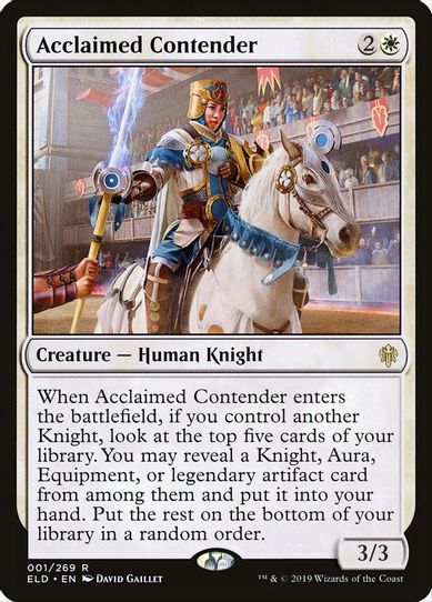 Acclaimed Contender (1) [Throne of Eldraine]