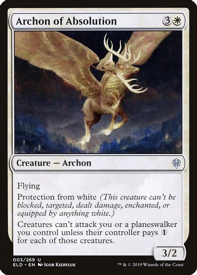 Archon of Absolution (3) [Throne of Eldraine]