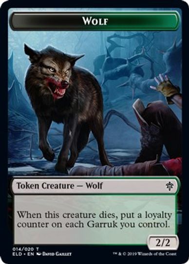 Wolf Token (14) [Throne of Eldraine]