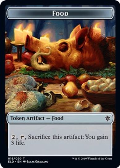 Food Token (18) [Throne of Eldraine]