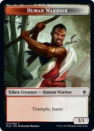 Human Warrior Token (13) [Throne of Eldraine]