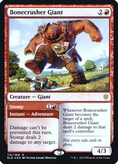 Bonecrusher Giant (115) [Prerelease Cards]