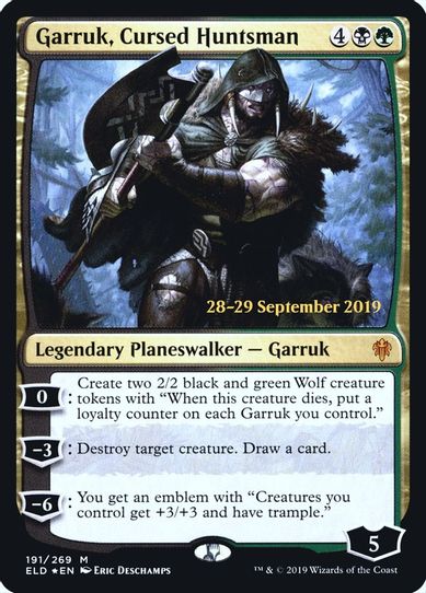 Garruk, Cursed Huntsman (191) [Prerelease Cards]